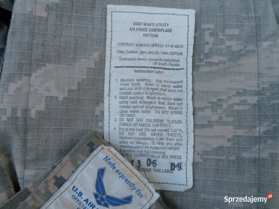Bluza USAF ABU tiger stripes ripstop 38XL Militaria Wrocław