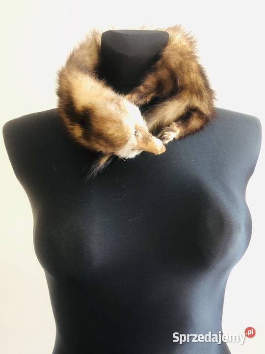 Szalik kożuszek kołnierz z tchórzofretki futerko Uniseks sprzedam