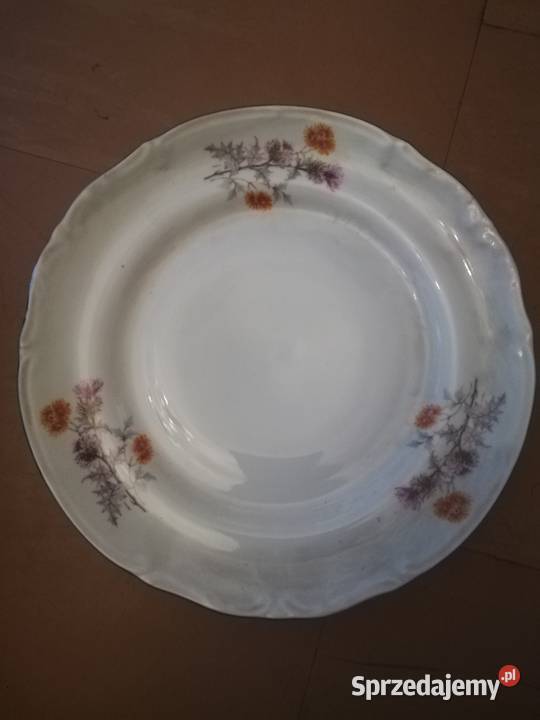 Porcelana talerz z lat PRL z firmy chorzeń Warszawa