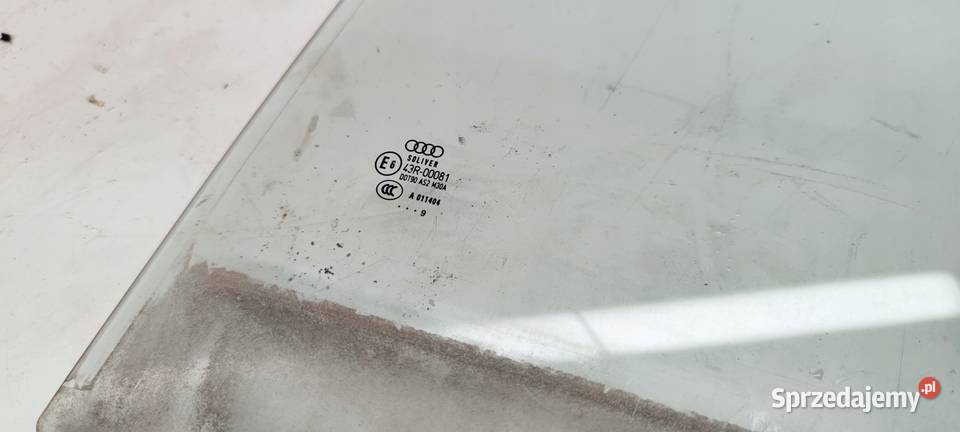 SZYBA DRZWI LEWY TYŁ AUDI A6 C6 4F9 LIFT 2009R Części samochodowe