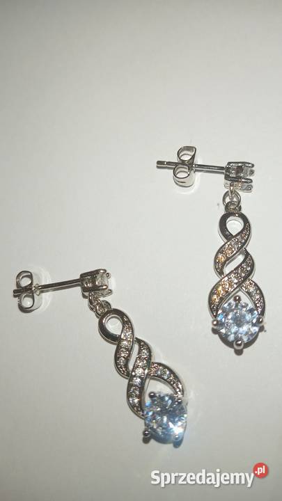 Długie kolczyki z cyrkoniami Nowy Sącz