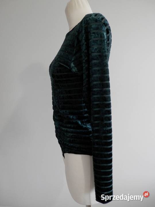 Bluzka Body Aksamitna Ciemnozielona Szmaragdowa podlaskie Łomża