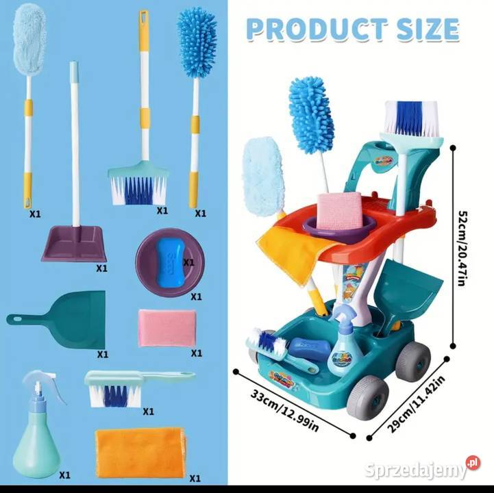 Zestaw zabawek do sprzątania dziecięcy zestaw Łęczna