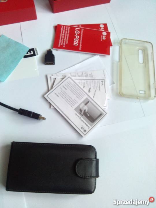 Lg p920 słuchawki kabel ładowarka etui silikonow Luzino