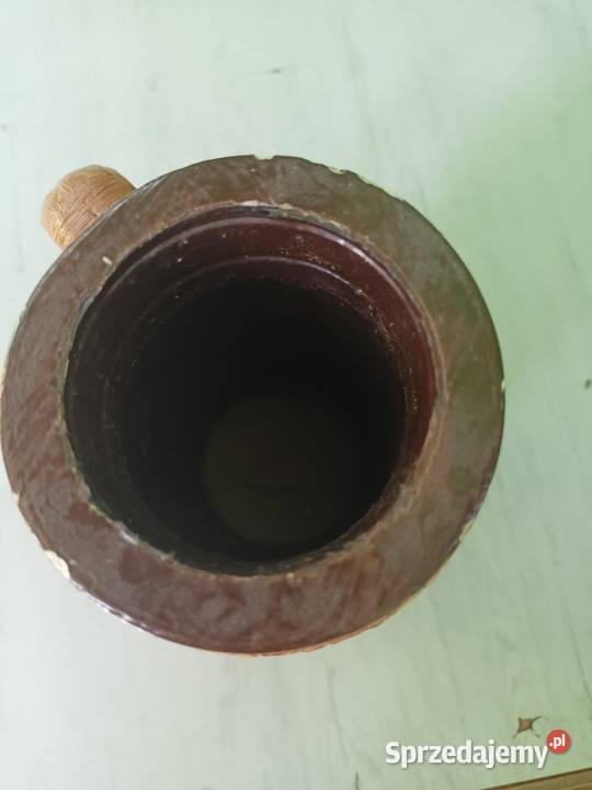 Kufel ozdobny ala drewno prl Tarnobrzeg