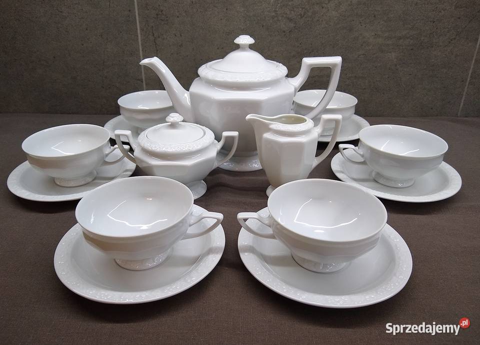 Rosenthal Biała Maria serwis herbata współczesny Porcelana i szkło Kalisz