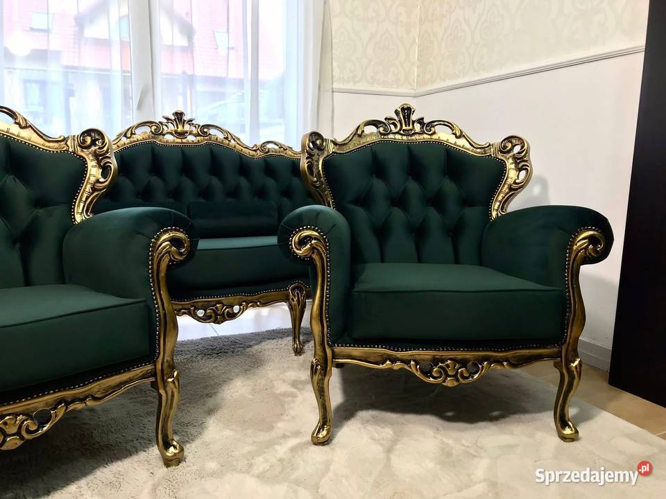 Komplet Ludwik Ludwikowski sofa fotele kanapa