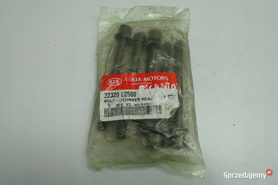 Kia Picanto 10 11 12V ŚRUBY GŁOWICY 2232002500 Rudka
