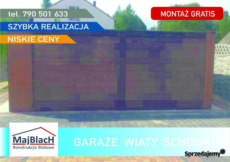 Garaż Blaszany Drewnopodobny Brama Furtka Garaże zachodniopomorskie Świdwin