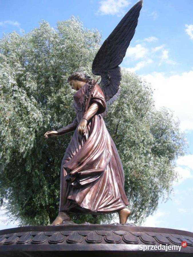 Fontanna Anioł Central Park replika z brązu H Szczecin