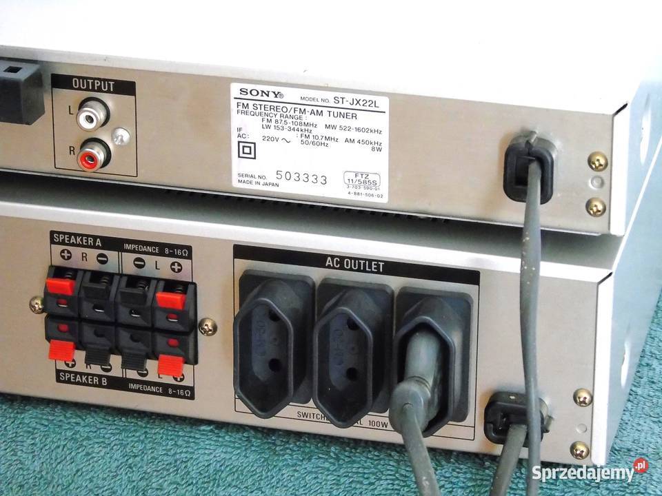 Wzmacniacz i Tuner Sony TAAX22 i STJX22 sprawne Jasło sprzedam