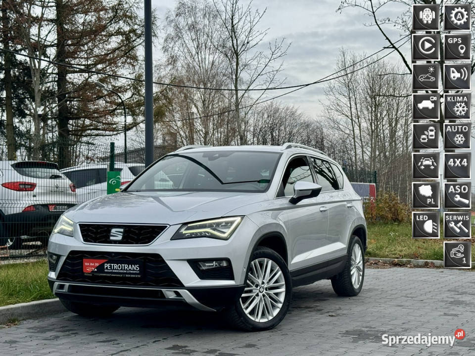 Seat Ateca 20 TDI 190 4DRIVE FULL LED Automat wielofunkcyjna kierownica Ateca Mrągowo
