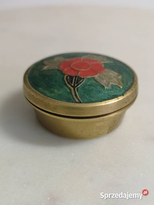 mosiężne puzderko na leki sprzedam
