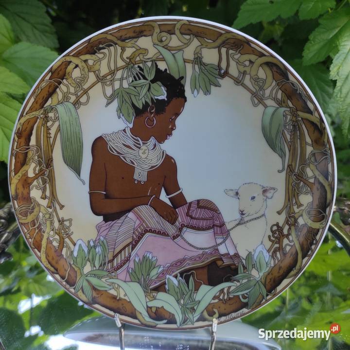 Dzieci Świata VilleroyBoch kolekcjonerski talerz Pabianice