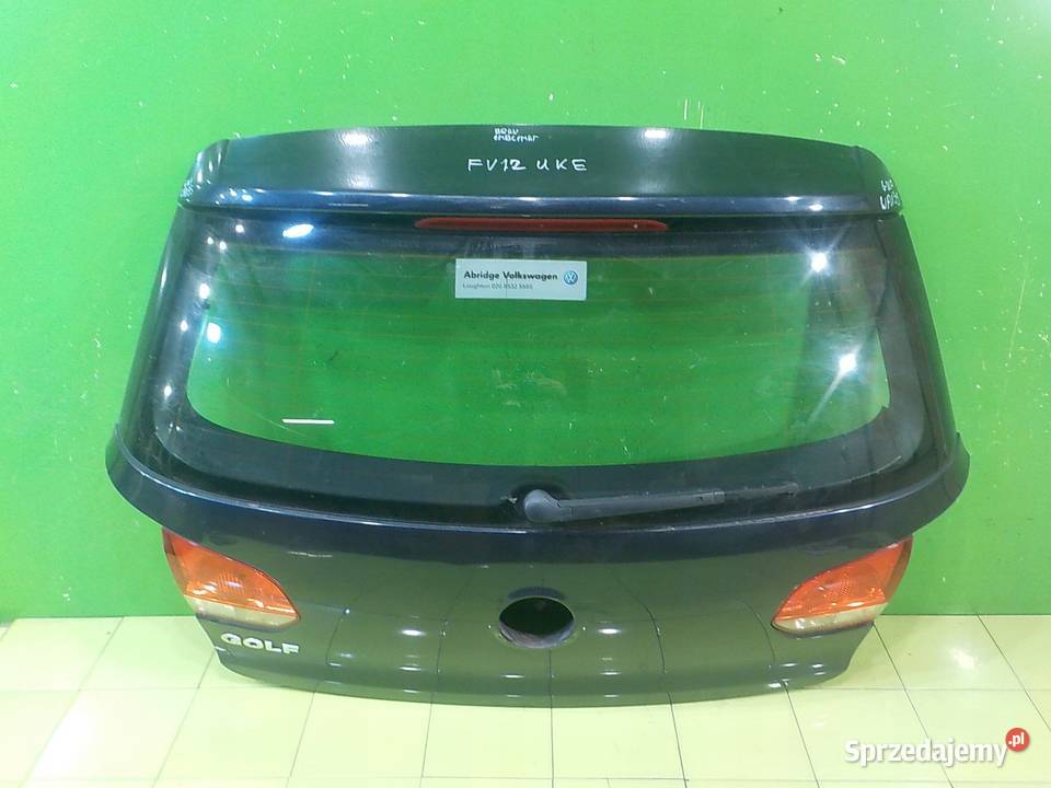 VW GOLF VI 12TSI 12r HB klapa tyl