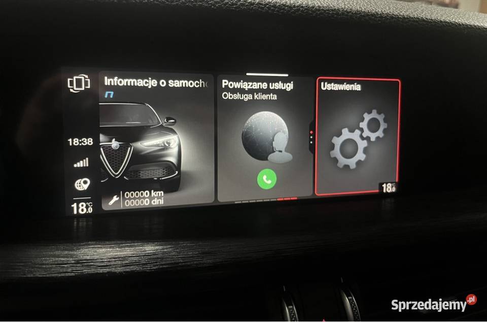 Alfa Romeo Stelvio Giulia USA tylne lampy polski Kraków