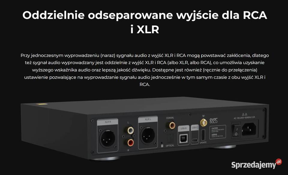 Przetwornik cyfrowoanalogowy EverSolo DACZ8 sprzedam