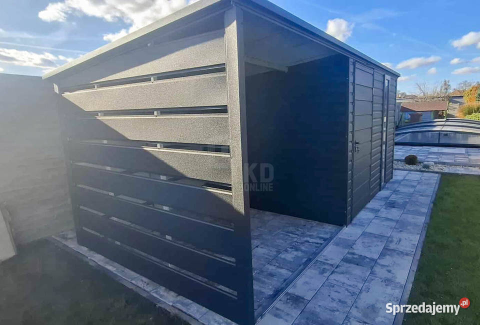 Schowek domek ogrodowy 3x3m wiata 3m drzwi okno Architektura ogrodowa Turek