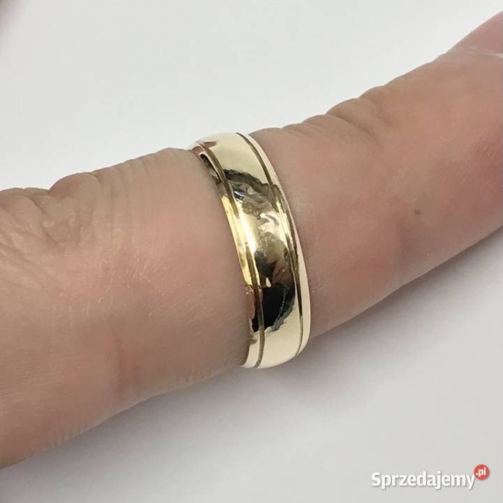 Złota OBRĄCZKA męska ŚLUBNA 585 14K ORYGINALNA sprzedam