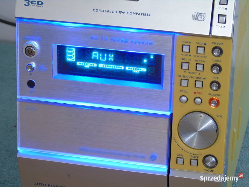 Wieża Philips 80 wat AUX Radio magnetofon