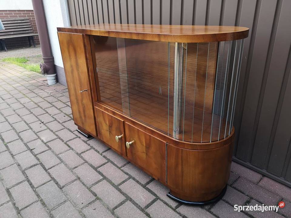 Barek Konsola Art Deco OrzechUnikat Stary Antyk Swarzędz