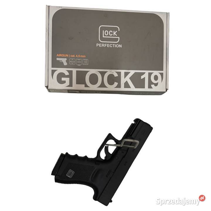 Wiatrówka Pistolet GLOCK 19 45mm BB CO2 śląskie Gliwice
