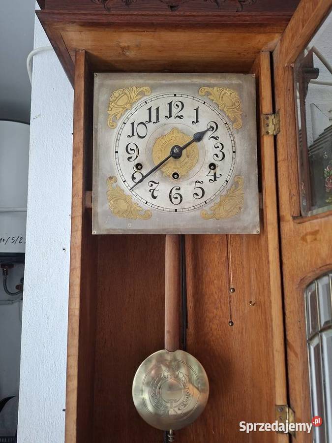 Wiszący zegar kwadransowy Gustav Becker ścienny Rzeszów