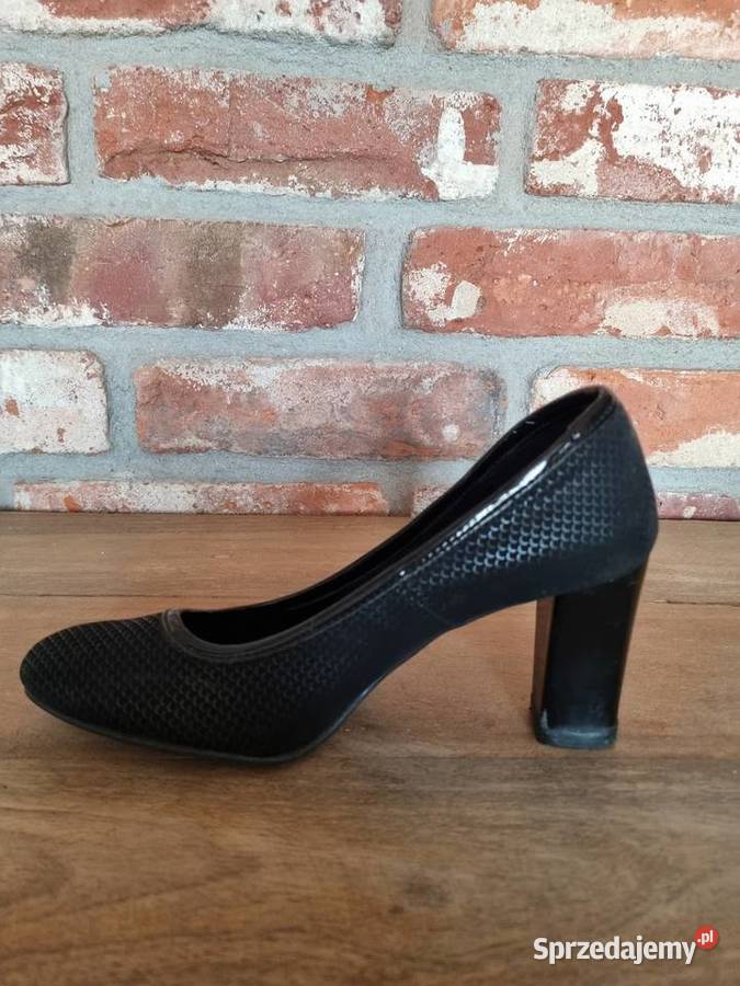 Czarne czółenka KrzyśBut Czółenka mazowieckie Warszawa sprzedam
