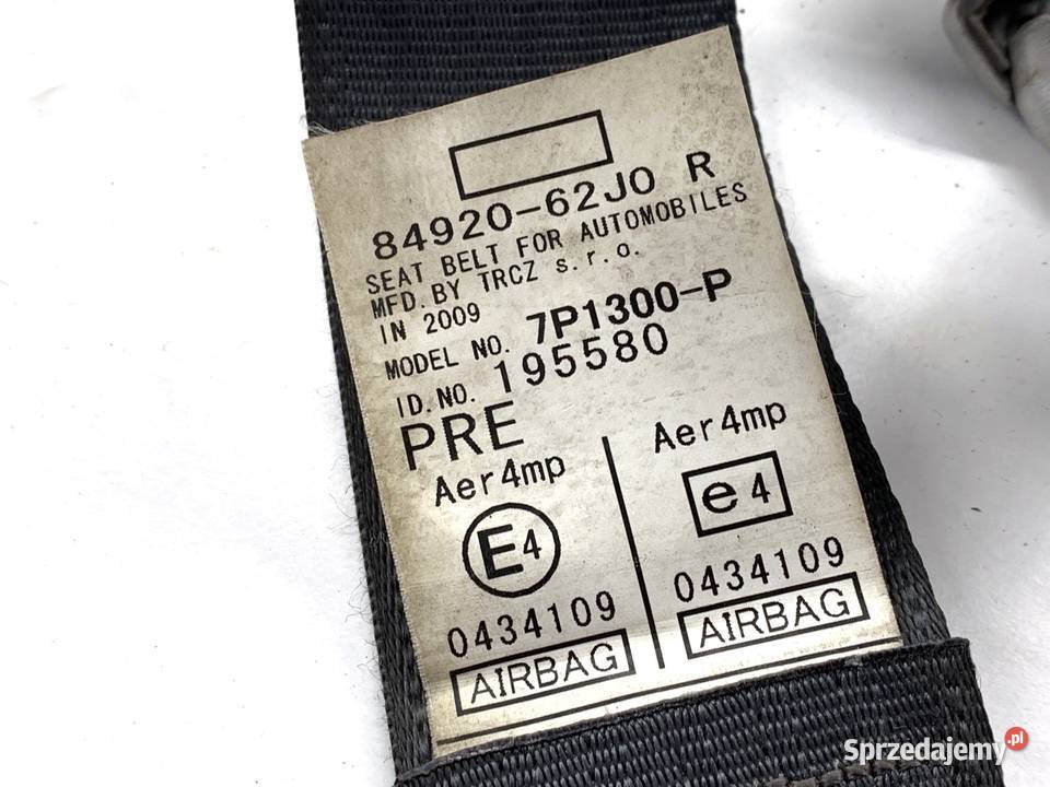 PAS BEZPIECZEŃSTWA PRAWY PRZÓD SUZUKI SWIFT III