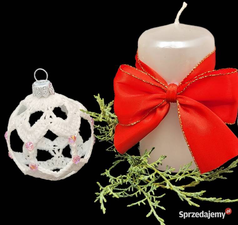 Bombki choinkowe ażurowe ręcznie wykonane 4