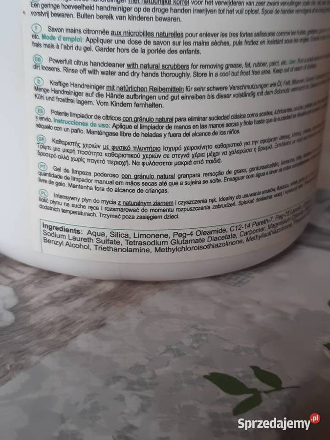 Żel do mycia zabrudzeń na rękach Miechów