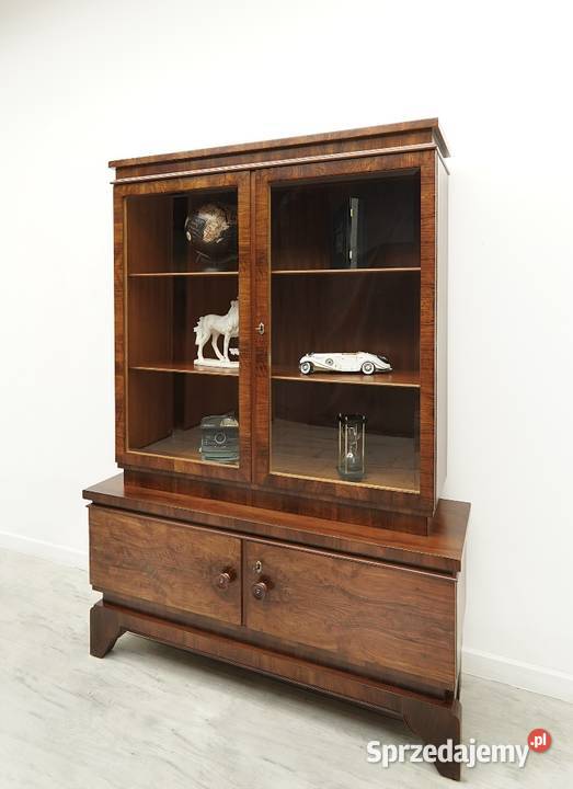 Zabytkowa witryna z lat 30tych w stylu art deco Meble Jerka sprzedam
