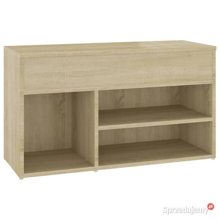Ławka z miejscem na buty dąb sonoma 80x30x45 Warszawa