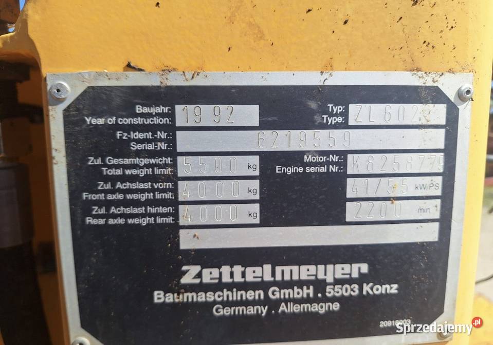 Ładowarka zettelmayer zl602 świętokrzyskie Łachów