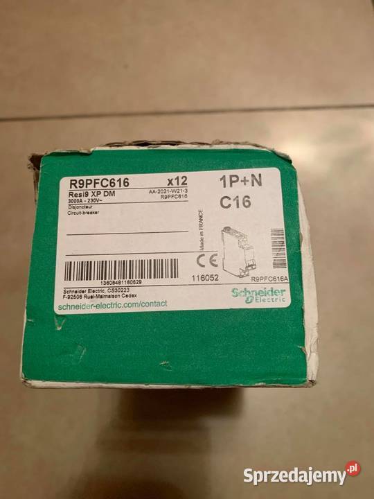 Schneider Electric R9PFC616 Disjoncteur XP 1PN Pozostałe Warszawa sprzedam