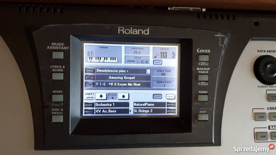 Roland E60 Używany4gb karta z podkładami MIDI