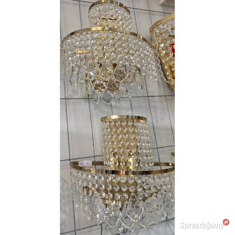 Kinkiet N9 złoty kryształ włoski Opole sprzedam