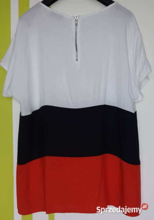 XL48 Trójkolorowa bluzka nowa Yessica bez rękawa Bluzki i koszule Gliwice sprzedam