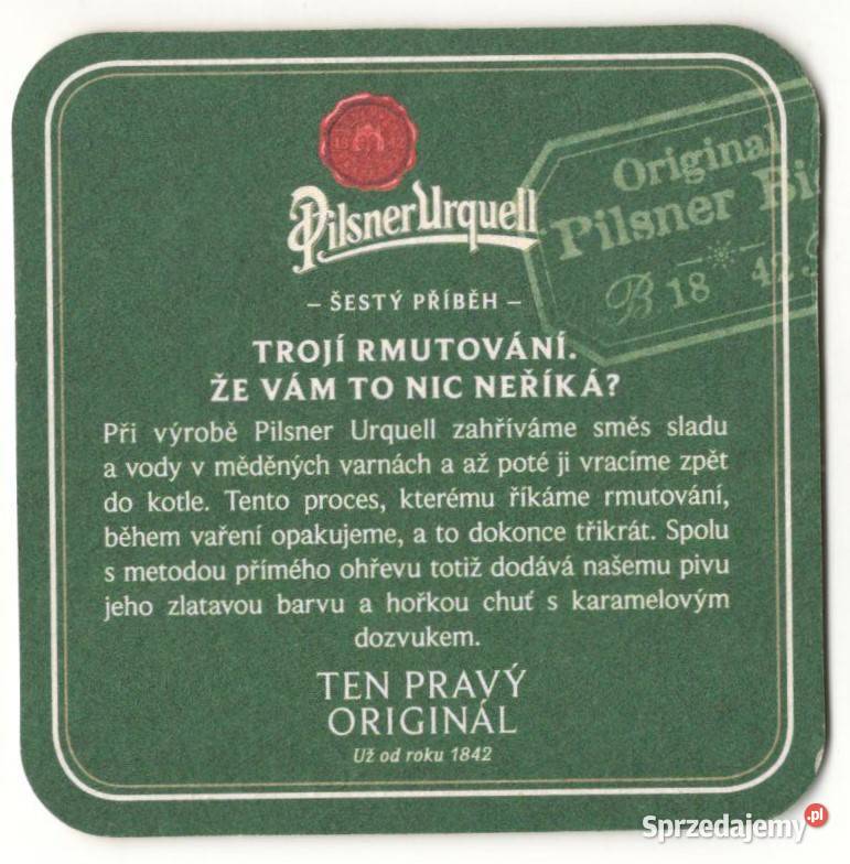 Pilsner Urquell podstawka do piwa 9 Gliwice