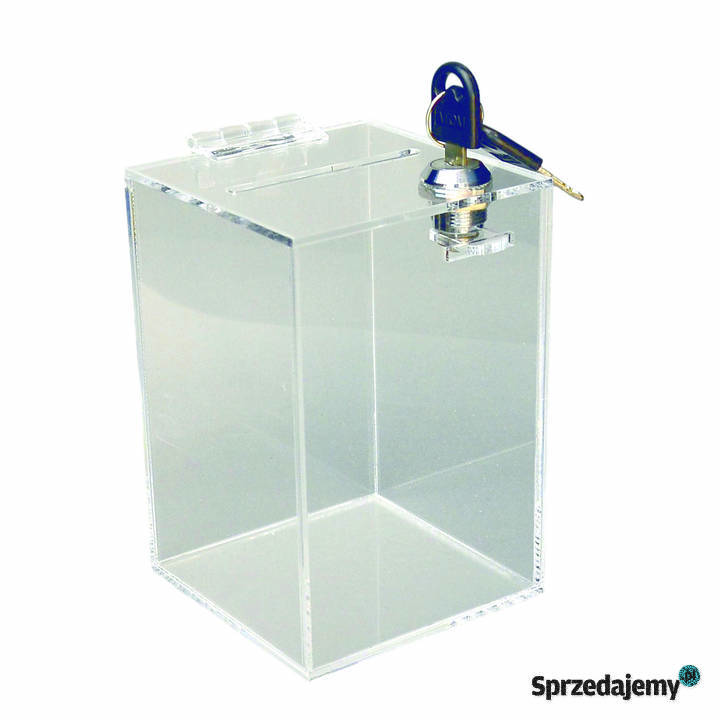 Skarbonka z plexi pleksi bezbarwna 10x10x15 Wrocław