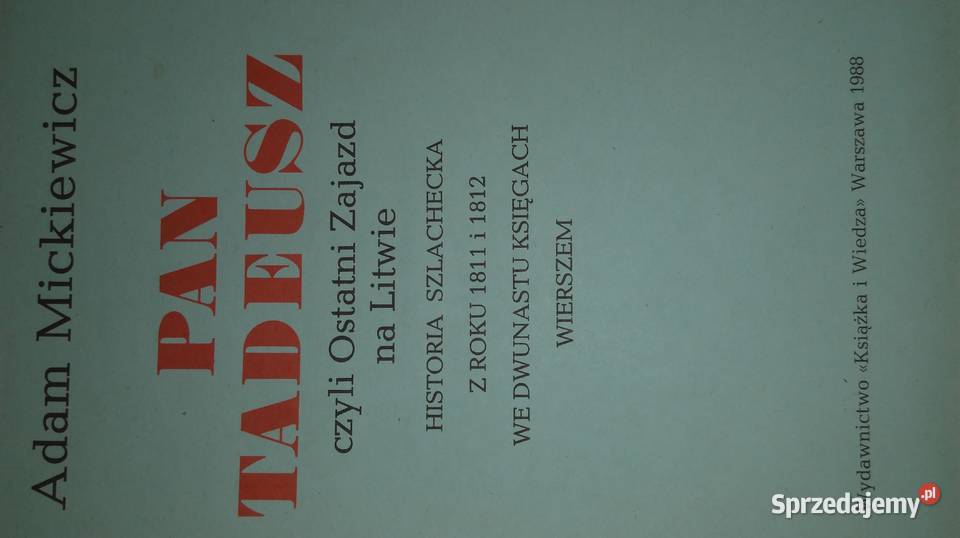 Pan Tadeusz Warszawa