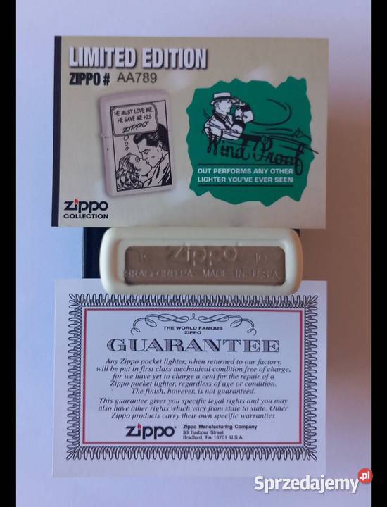 Limitowana zapalniczka Zippo AA789 Zielona Góra