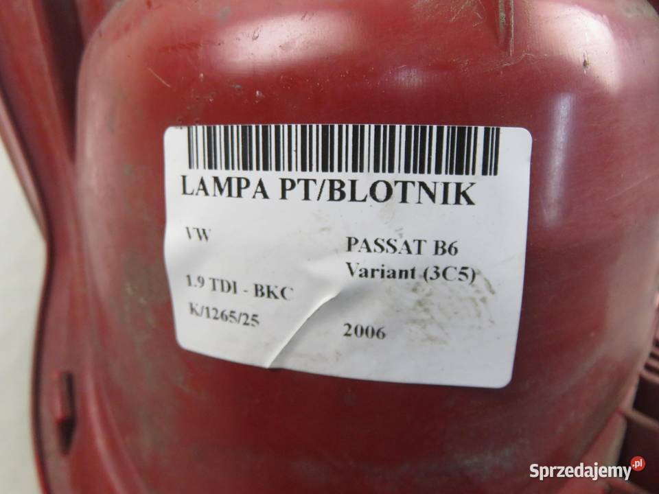 LAMPA PRAWA TYLNA VW PASSAT B6 Variant 3C5