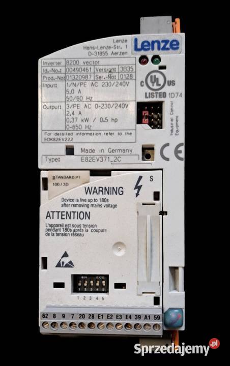 Falownik Lenze 8200 037kW Moduł Pleszew sprzedam