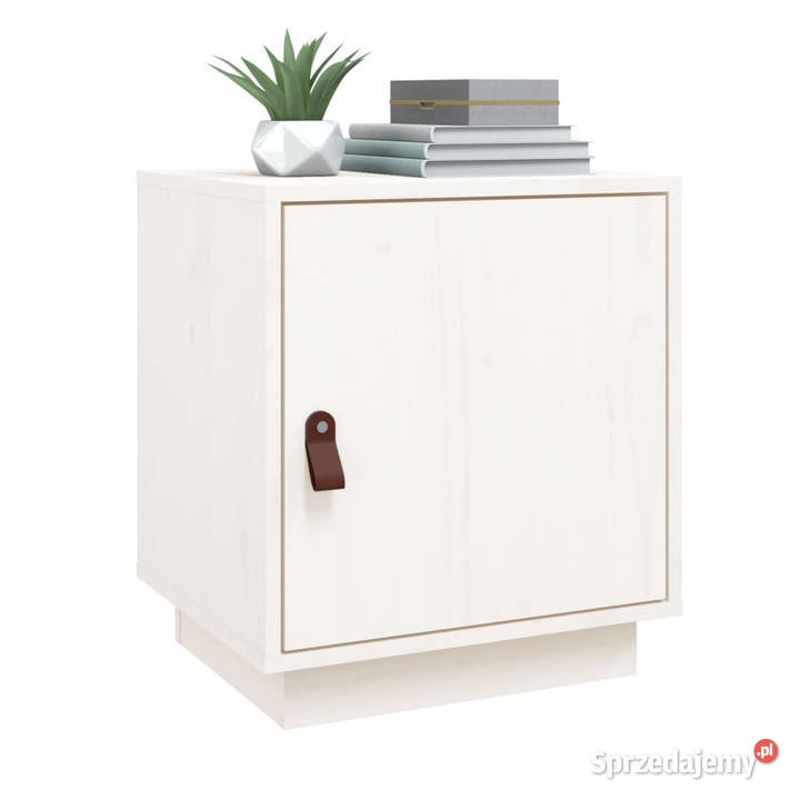 Szafki nocne 2 białe 40x34x45 lite drewno Warszawa