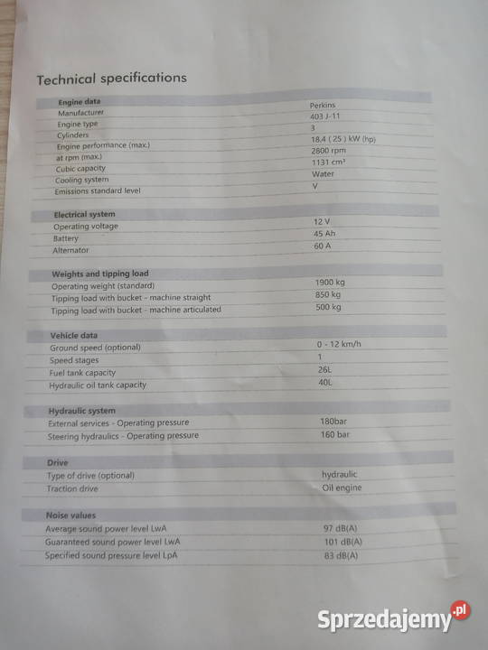 Mini ładowarka przegubowa NEX N85 Łuków