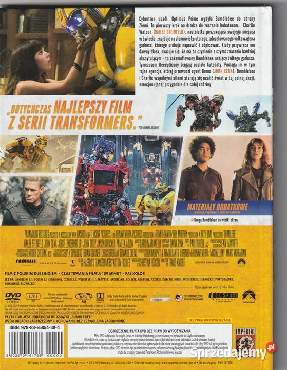 Bumblebee John Hailee SteinfeldDVD dubbing mazowieckie