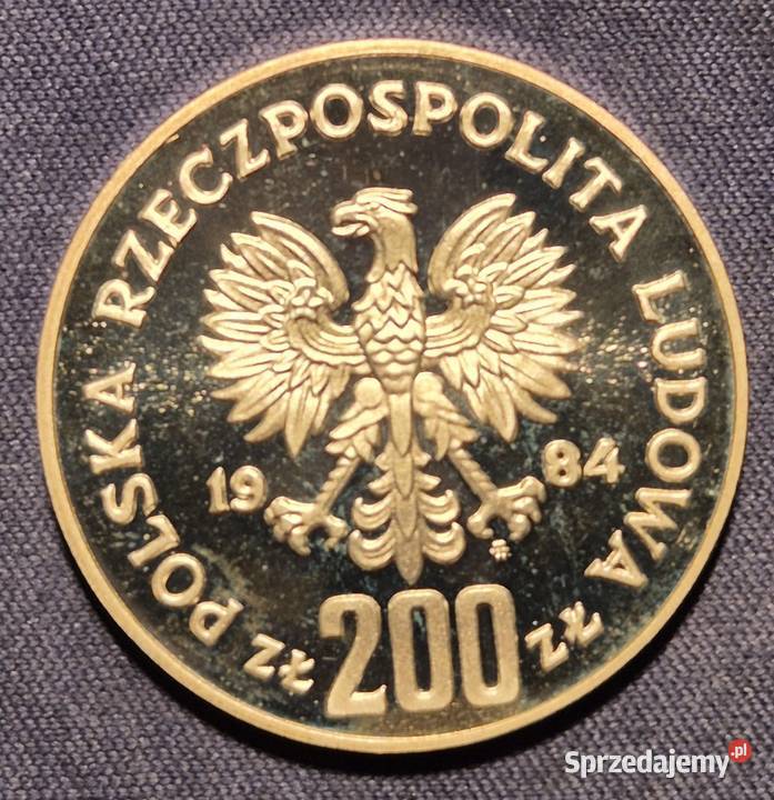 200 złotych próba 1984SREBRO K12 Wałbrzych