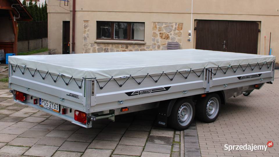 Przyczepa laweta platforma burtowa Głowacz 2024 Pogorzela