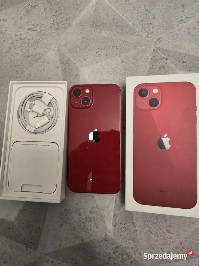 IPhone 13 128Gb Red kondycja 89 stan Perfekcyjny opolskie Nysa sprzedam